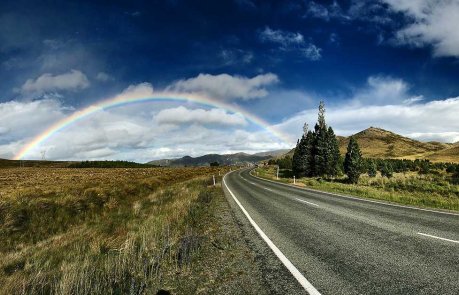 Vei Samferdsel Infrastruktur Regnbue